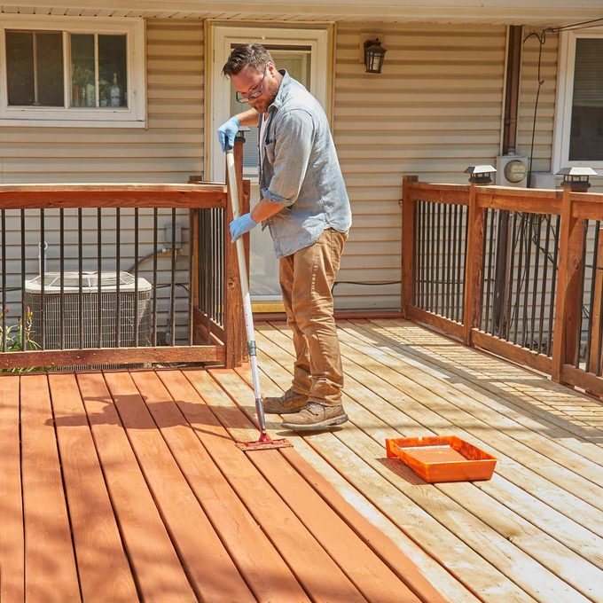 Staining and sealing